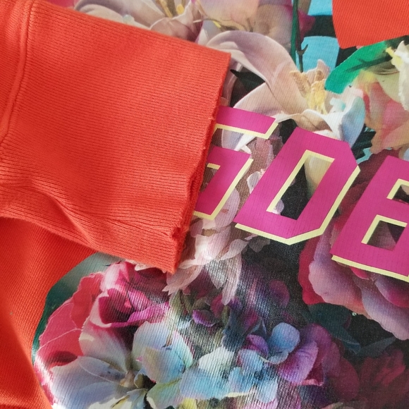 Golden Goose Floral Print Orange Sweatshirt Size S Small - Picture 6 of 9